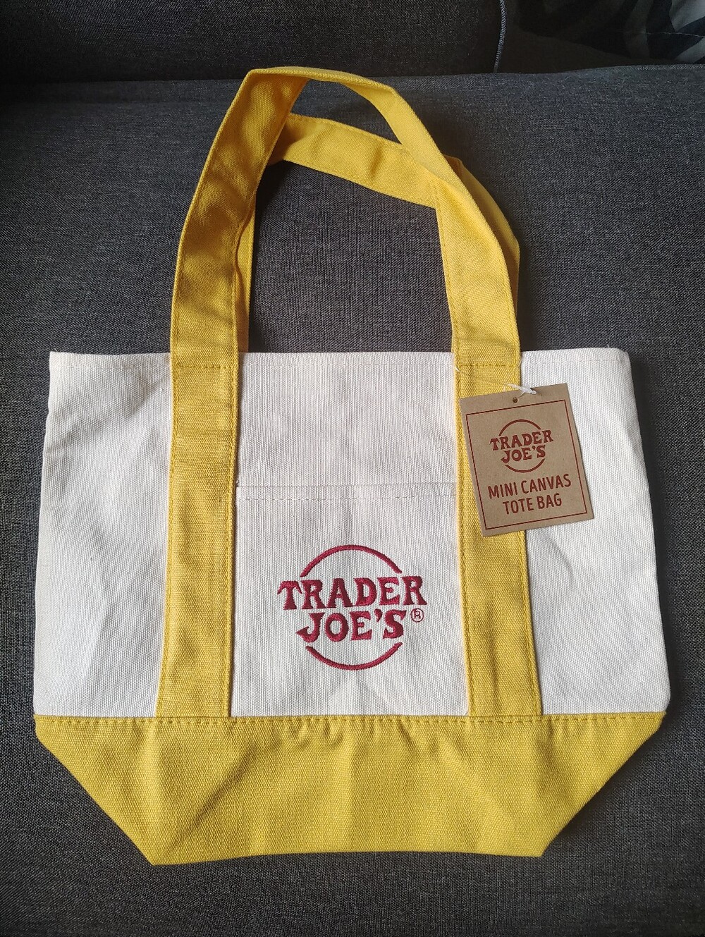 Trader Joe's Mini Tote - Yellow